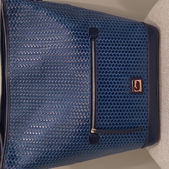 Dooney & Bourke Camden Woven Hobo. EUC. Brilliant Blue - Picture 2 of 12